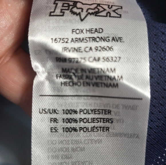 Fox 180 long sleeve racing shirt  men's M  #2698 - Picture 3 of 5